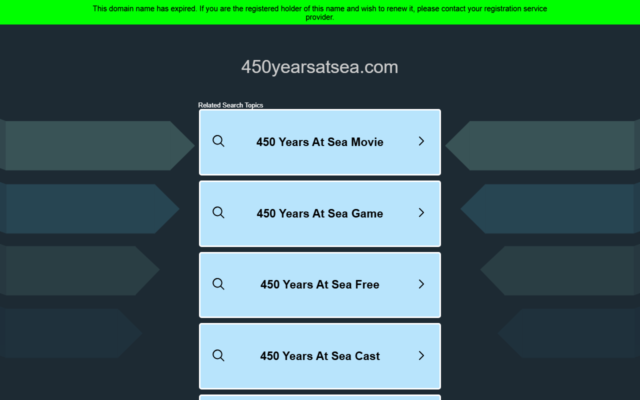 450yearsatsea.com screenshot