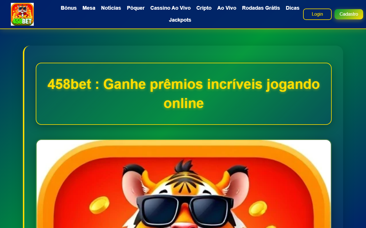 458betjogo.com screenshot
