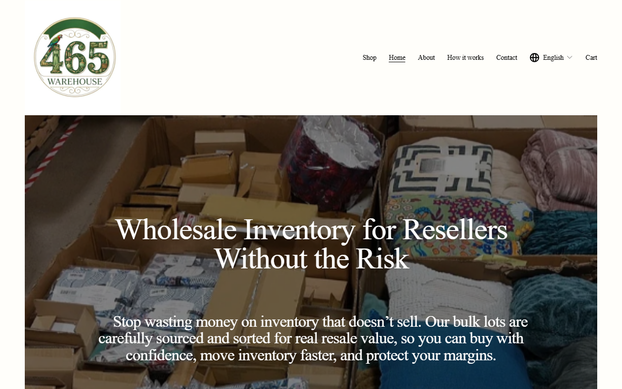 465warehouse.com screenshot