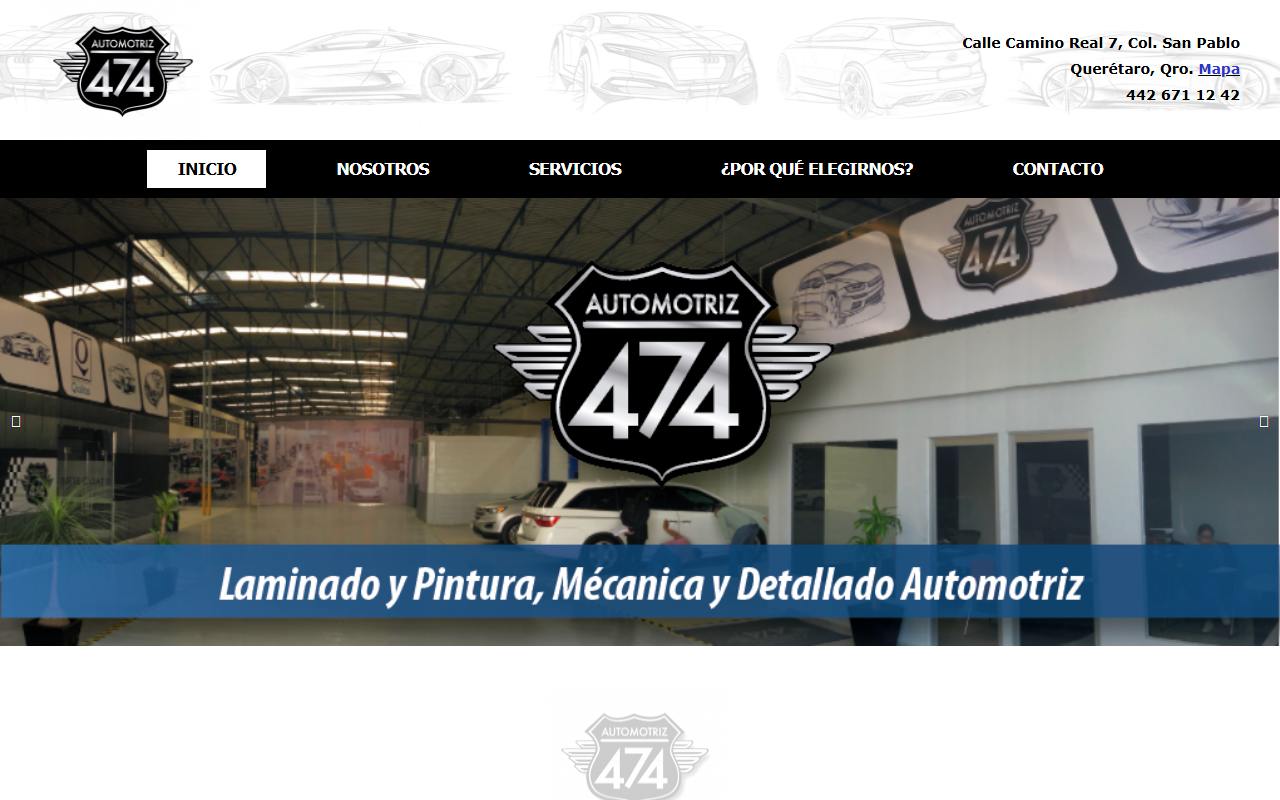 474automotriz.com screenshot