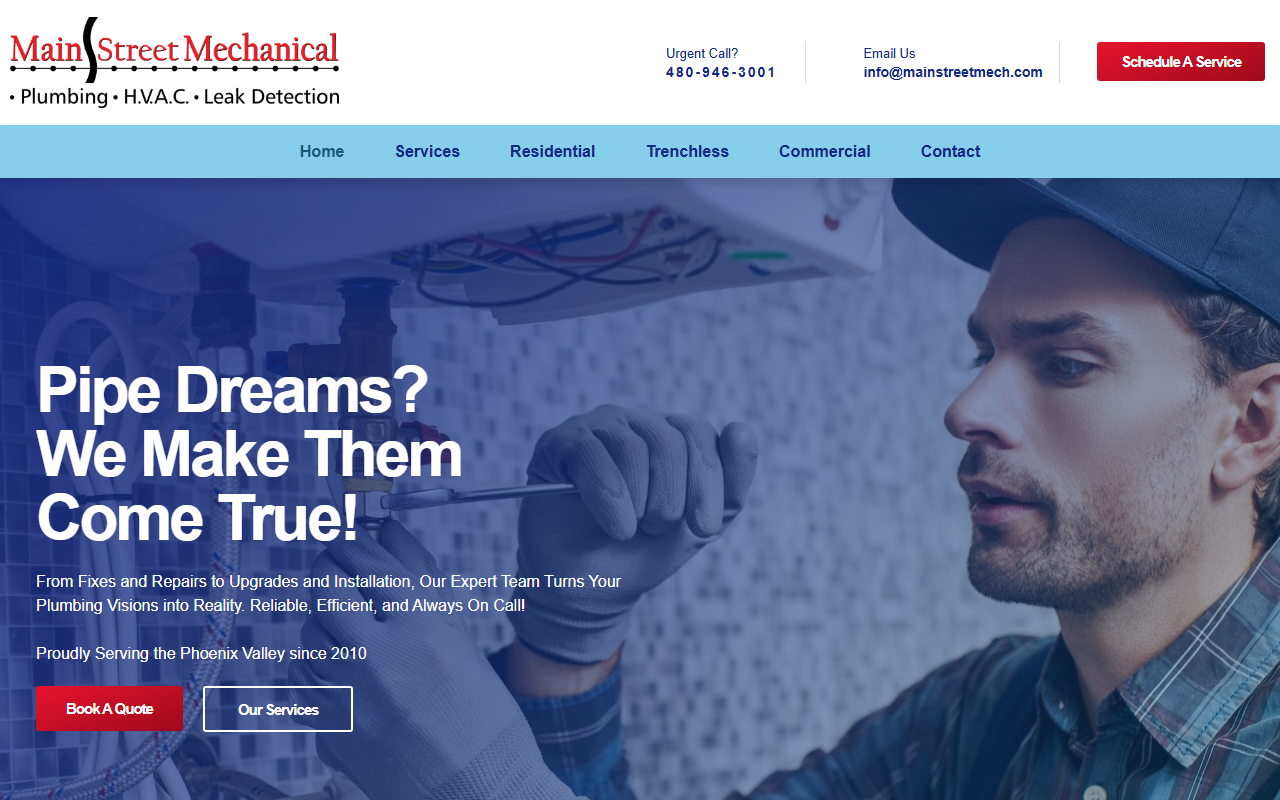 480plumbing.com screenshot