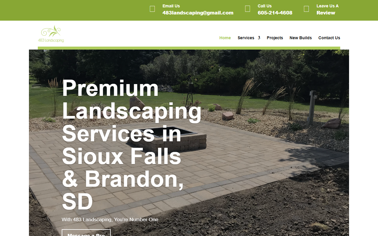 483landscaping.com screenshot