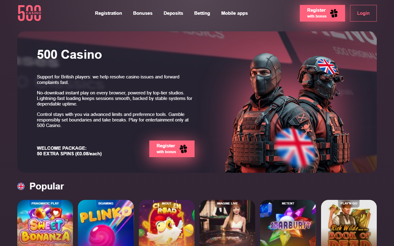 500-casino-uk.com screenshot