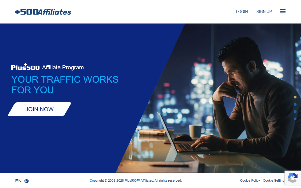 500affiliates.com screenshot