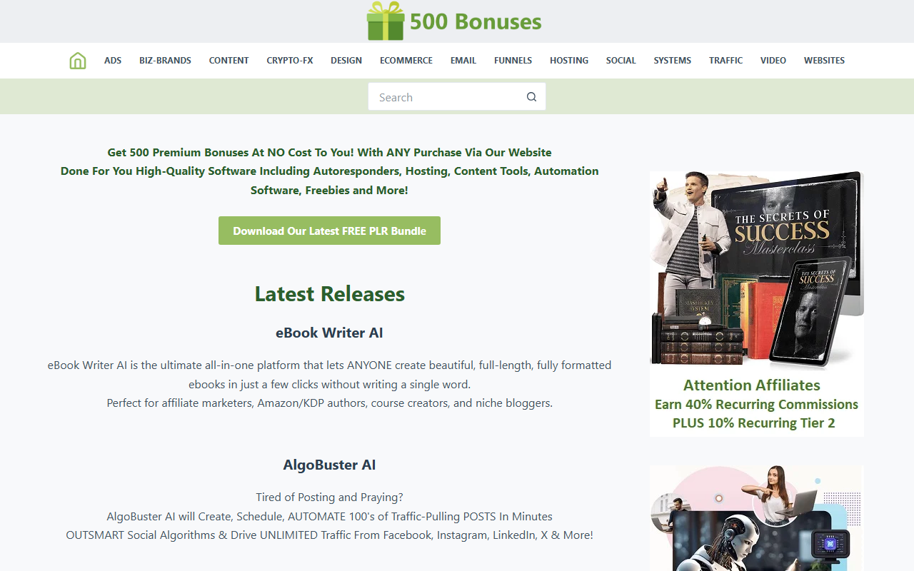 500bonuses.com screenshot