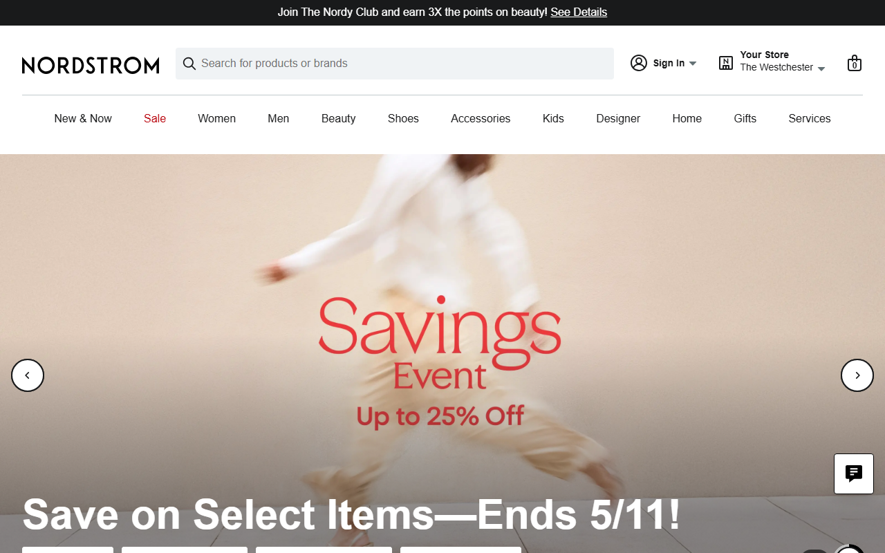 500callnordstrom.com screenshot