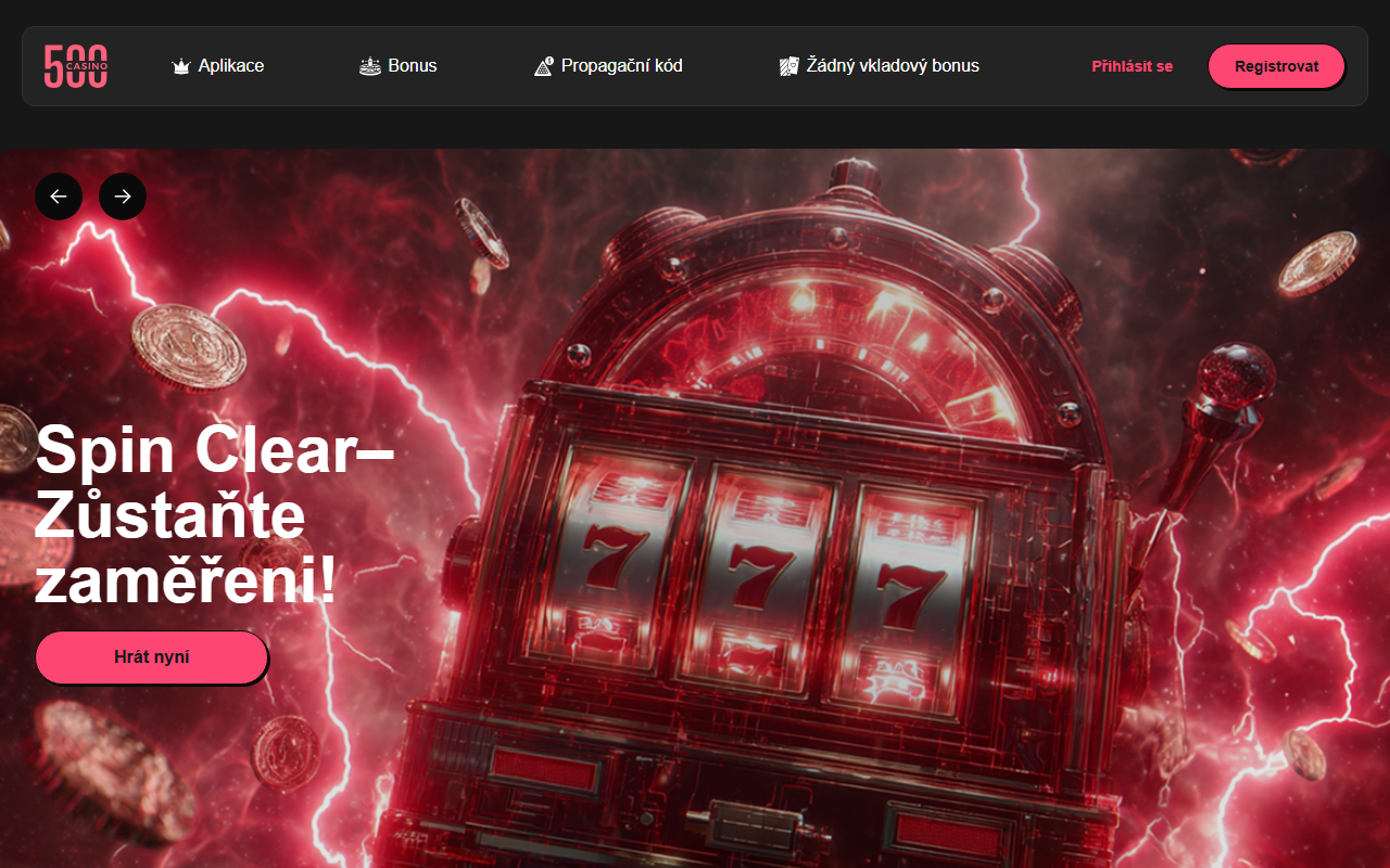 500casino-cz.com screenshot