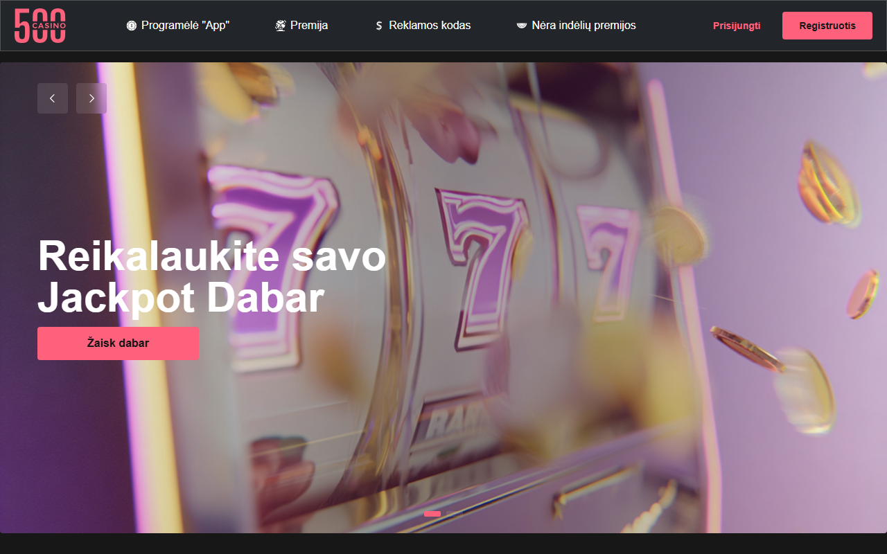 500casino-lt.com screenshot