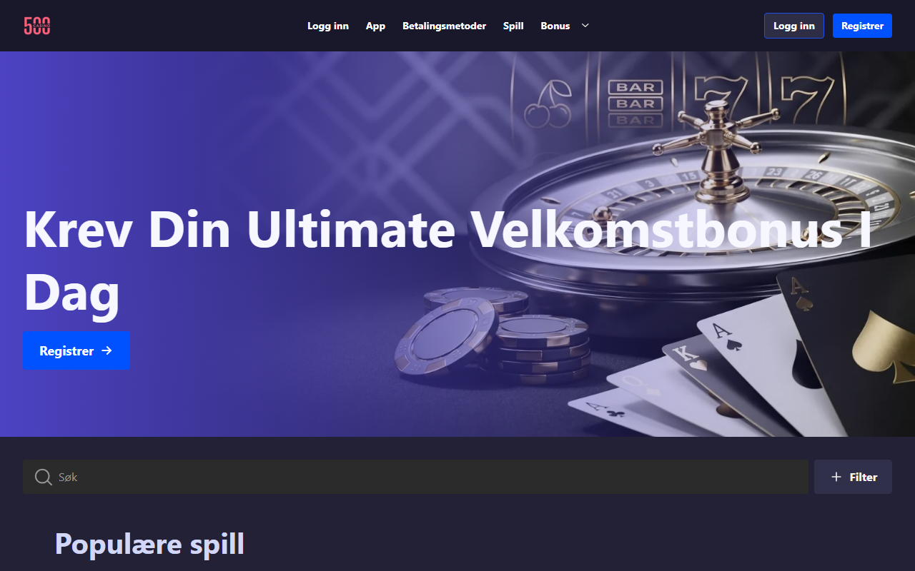 500casino-nordic.com screenshot
