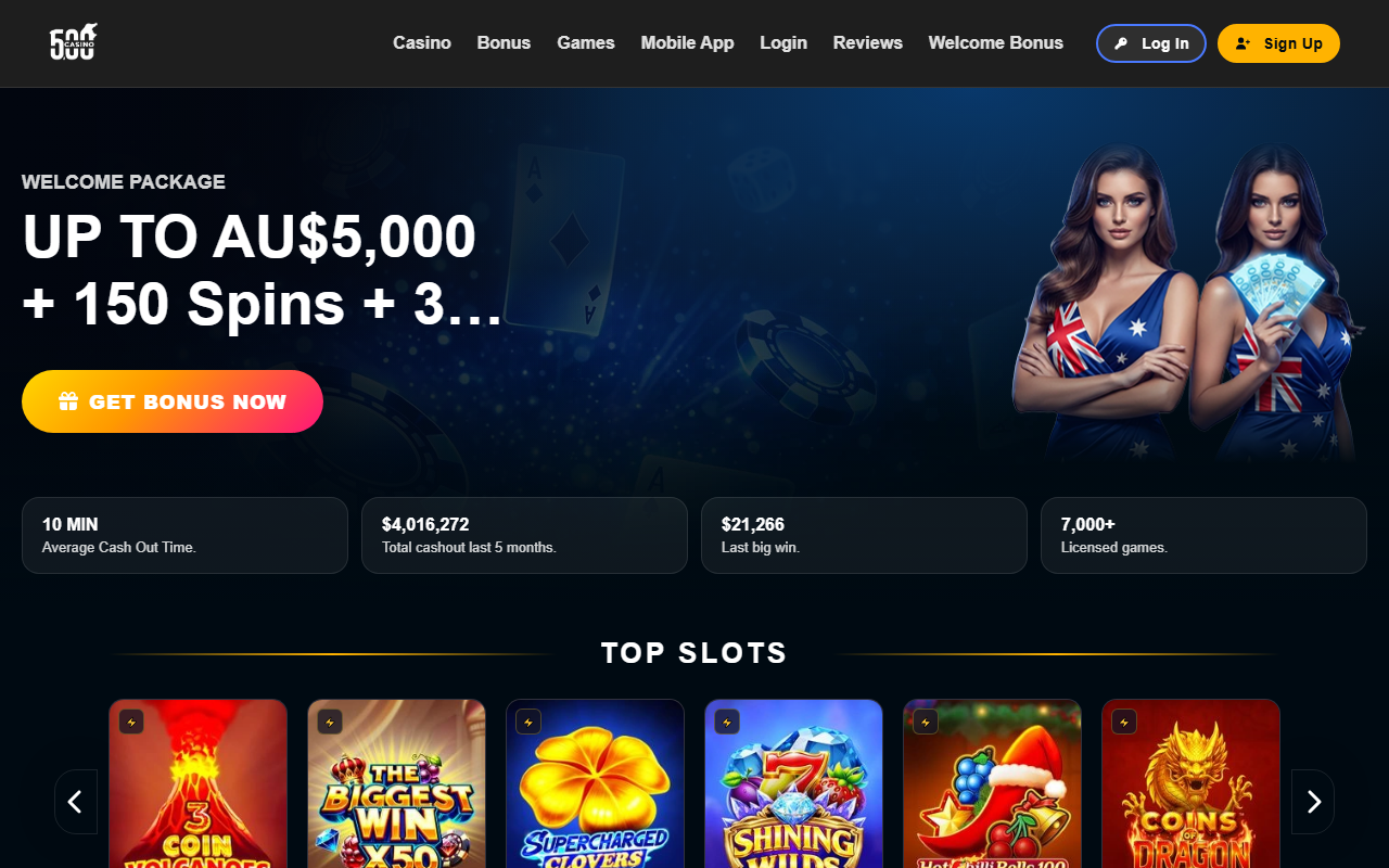 500casino-online.com screenshot