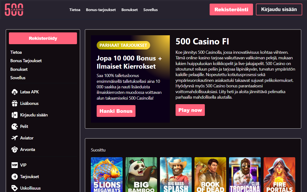 500casinofi.com screenshot