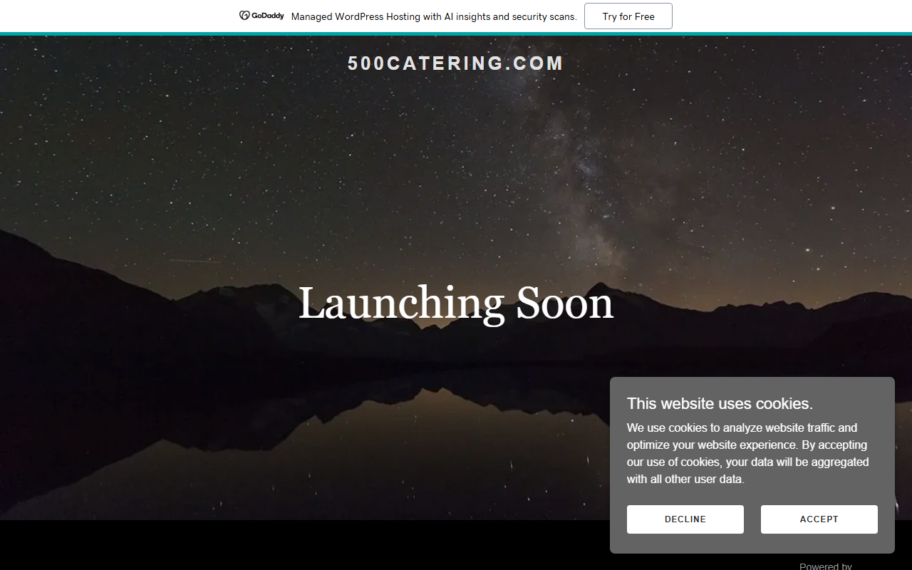 500catering.com screenshot