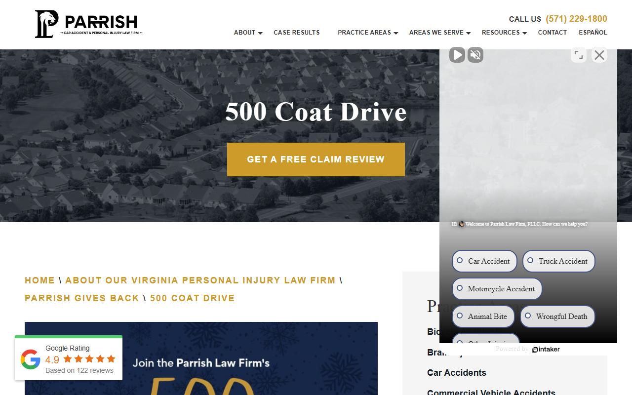 500coatdrive.com screenshot