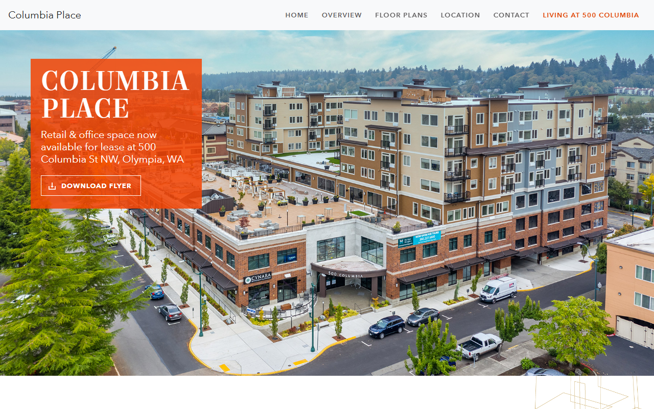 500columbia.com screenshot