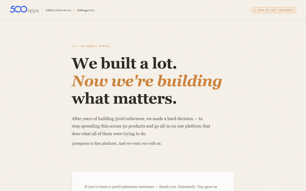 500conference.com screenshot