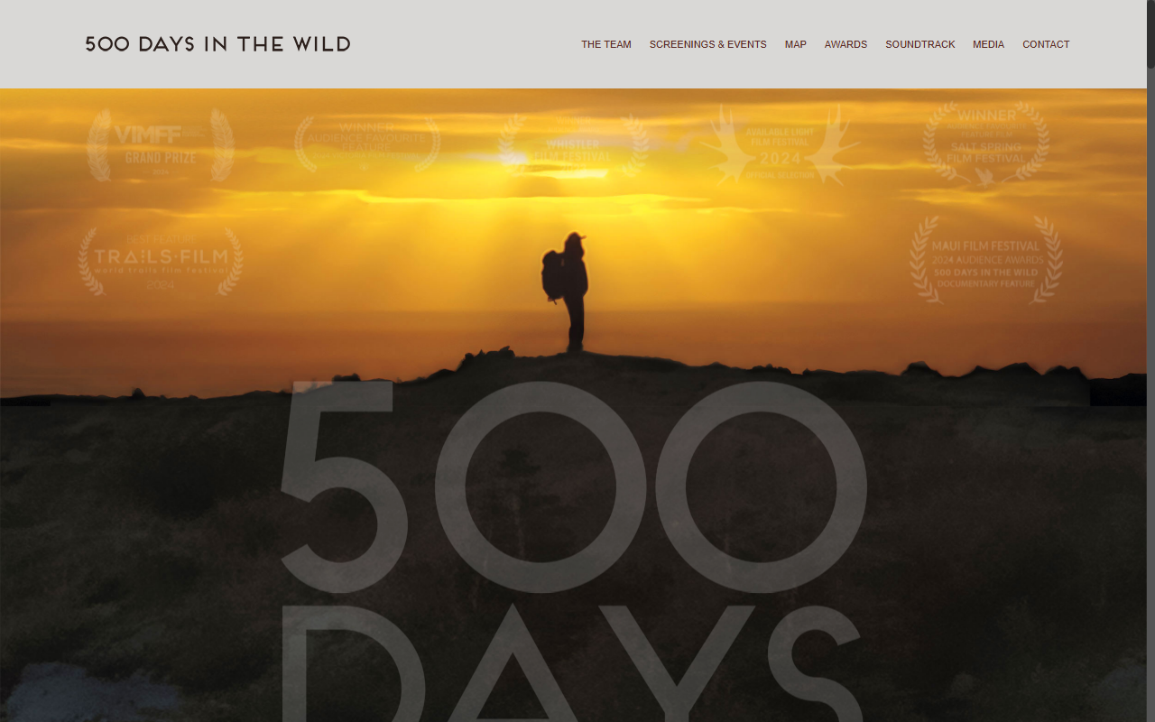 500daysinthewild.com screenshot