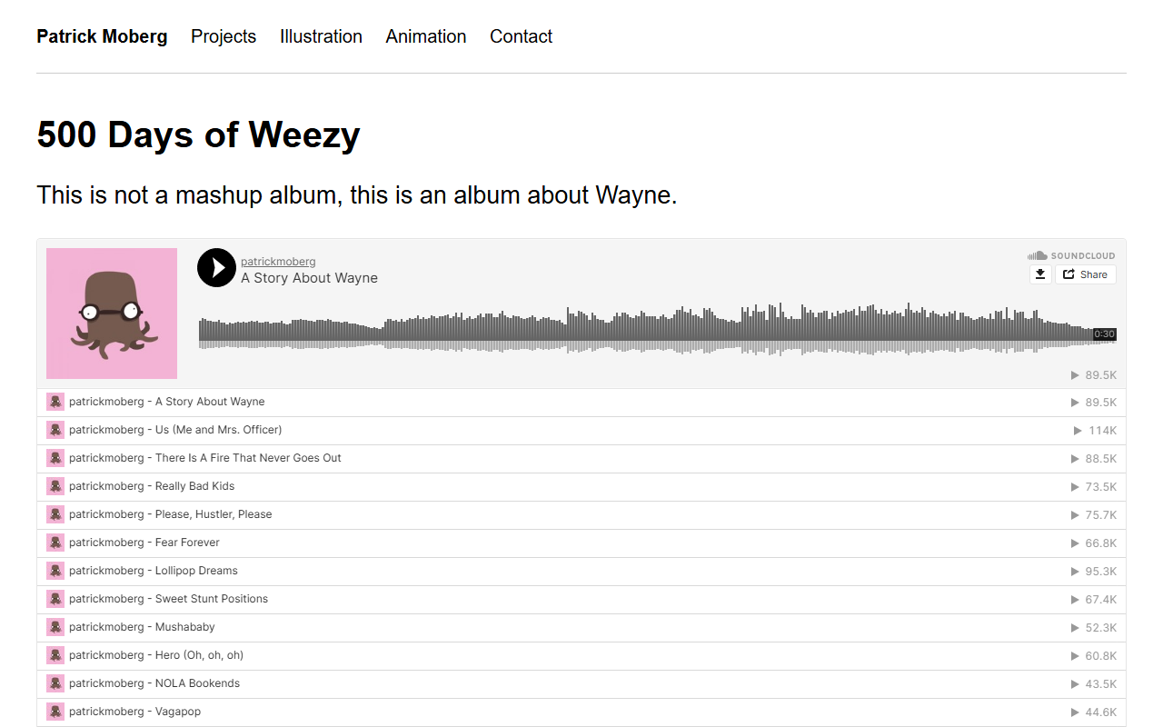 500daysofweezy.com screenshot