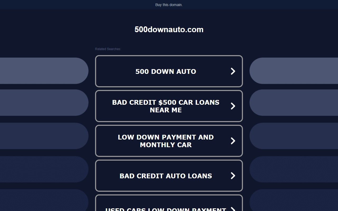 500downauto.com screenshot