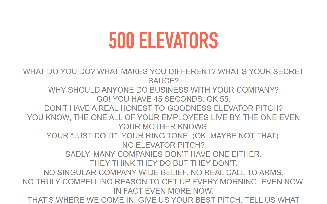 500elevators.com screenshot