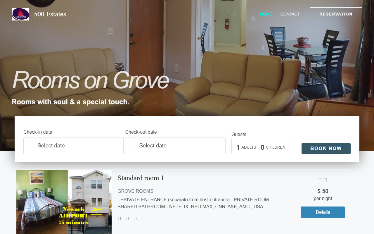 500estates.com screenshot