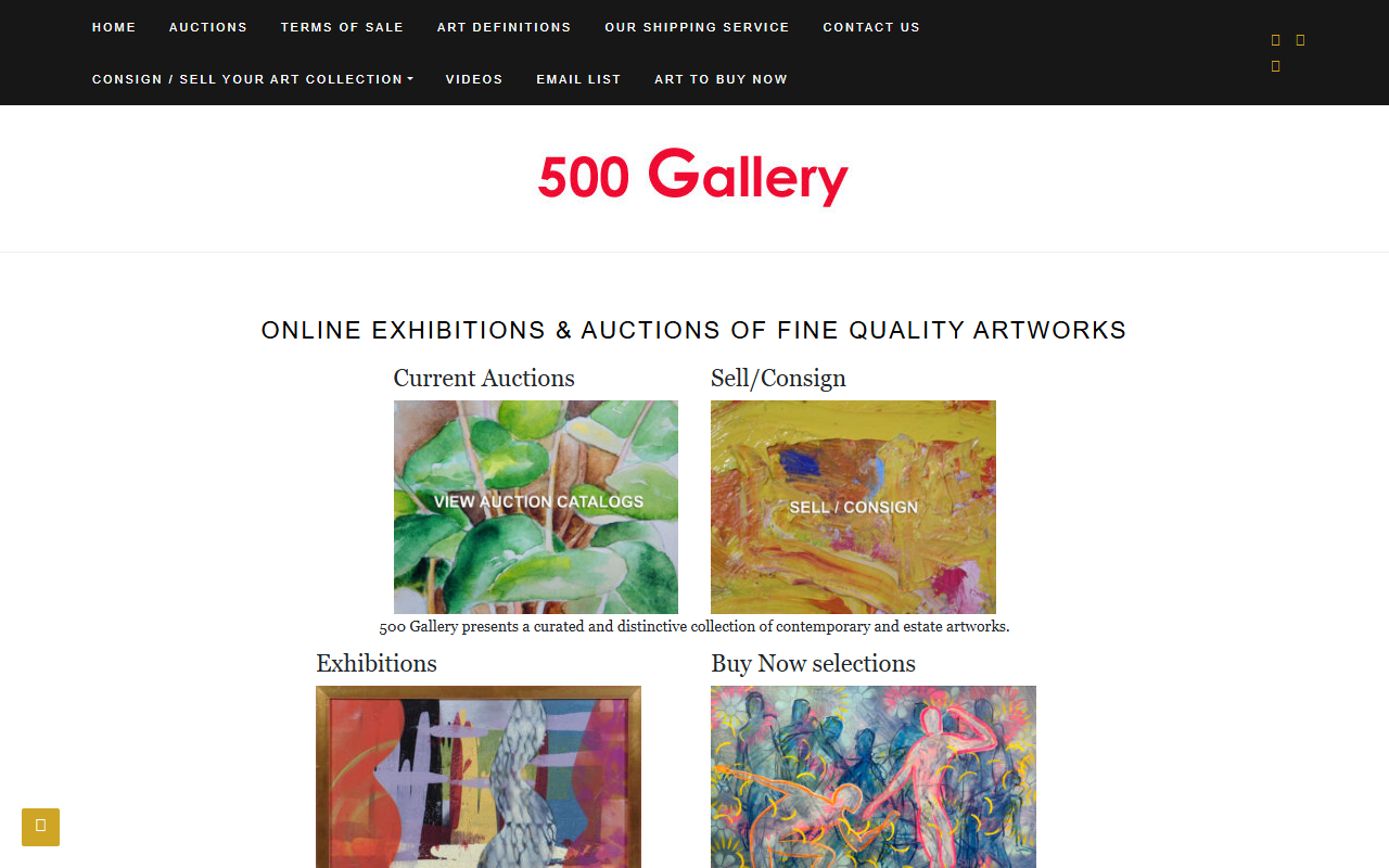 500gallery.com screenshot