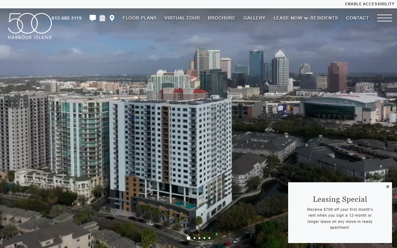 500harbourisland.com screenshot