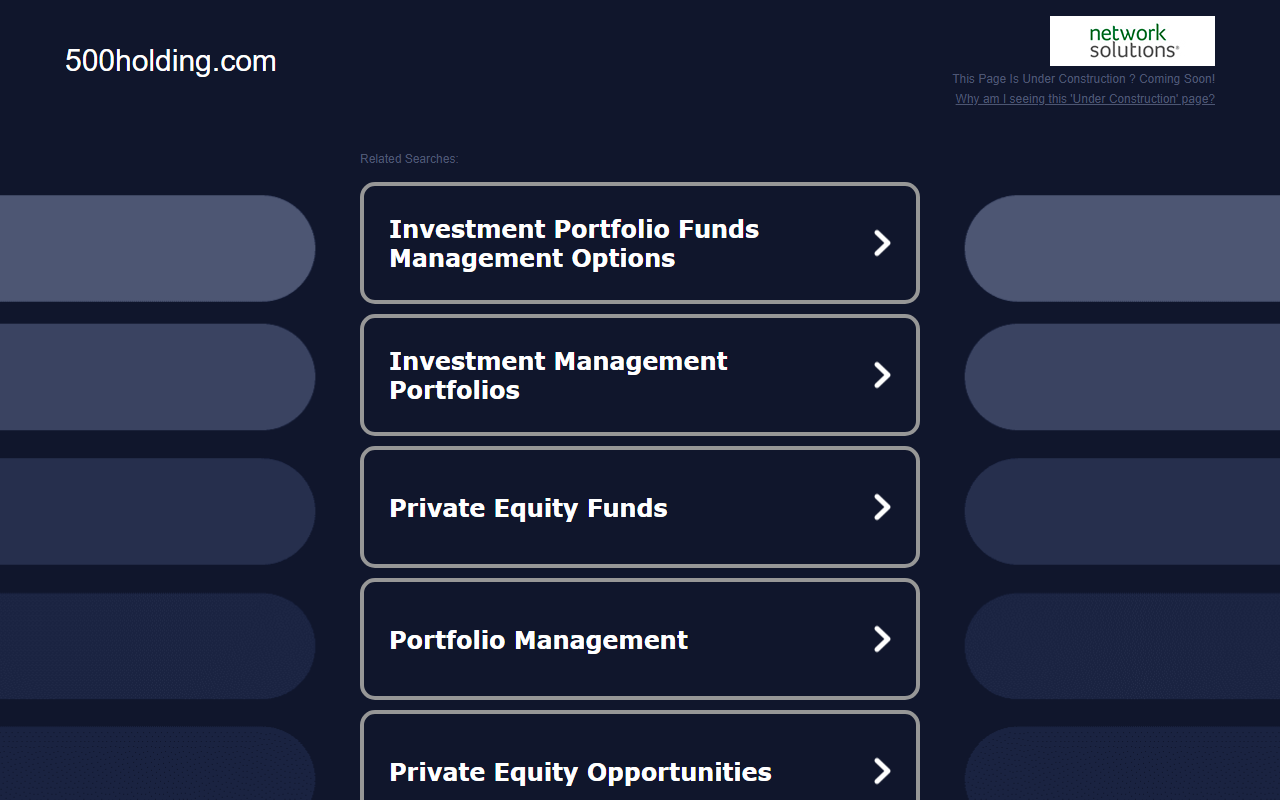 500holding.com screenshot