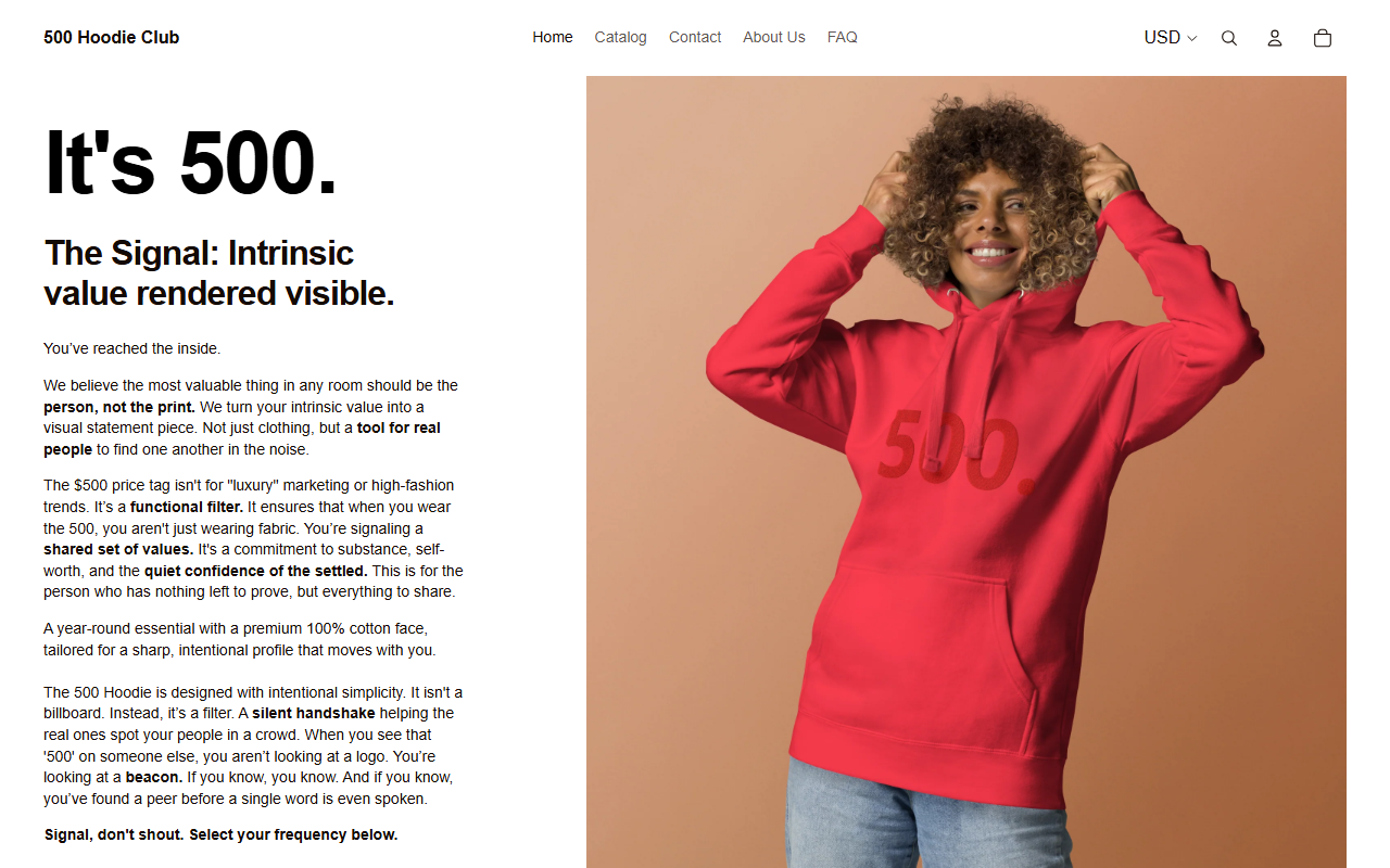 500hoodieclub.com screenshot