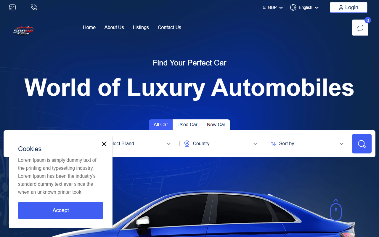 500hpautos.com screenshot