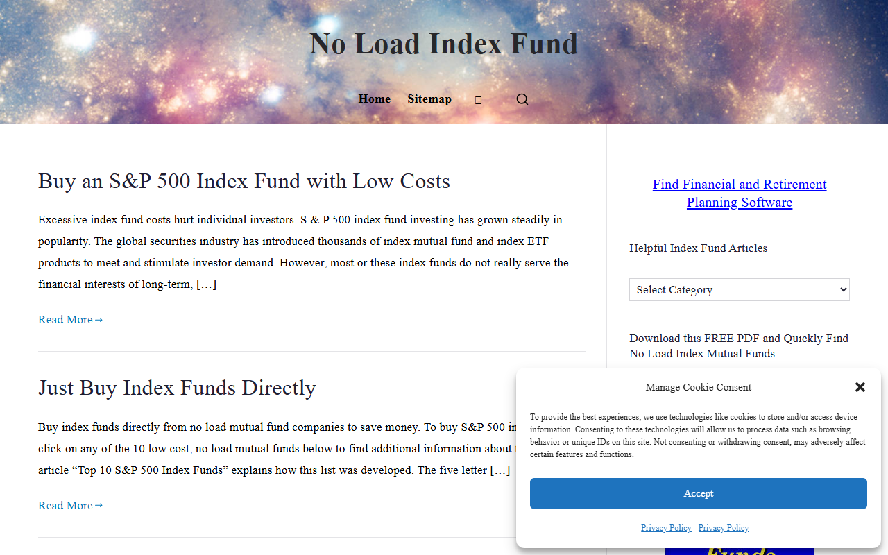 500indexfund.com screenshot