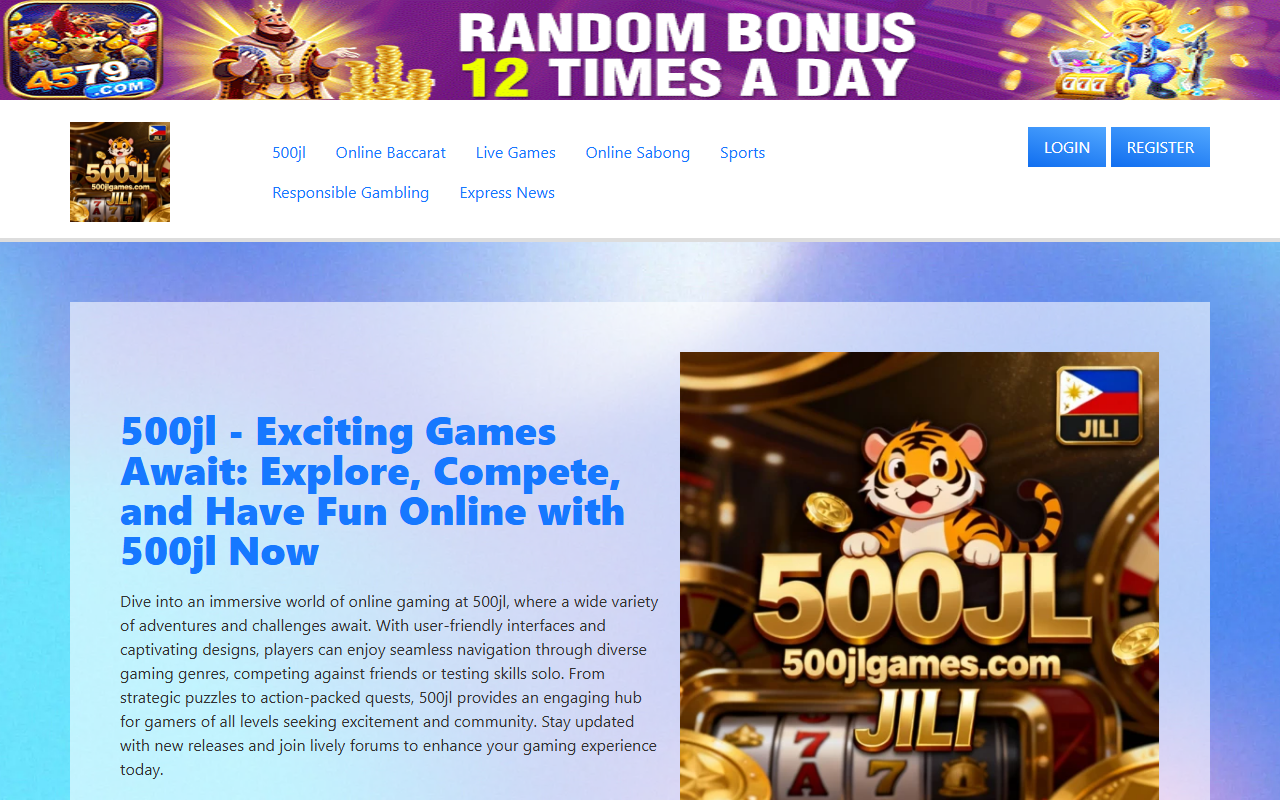 500jlgames.com screenshot