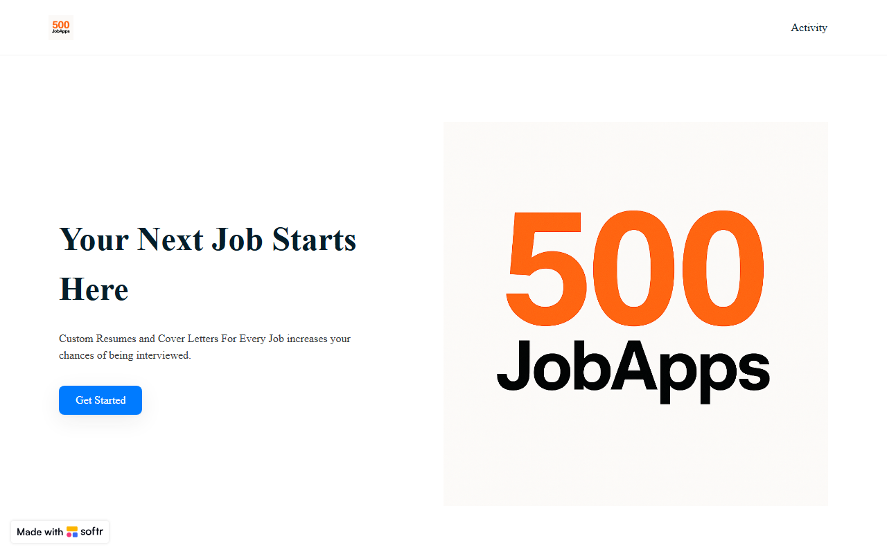 500jobapps.com screenshot