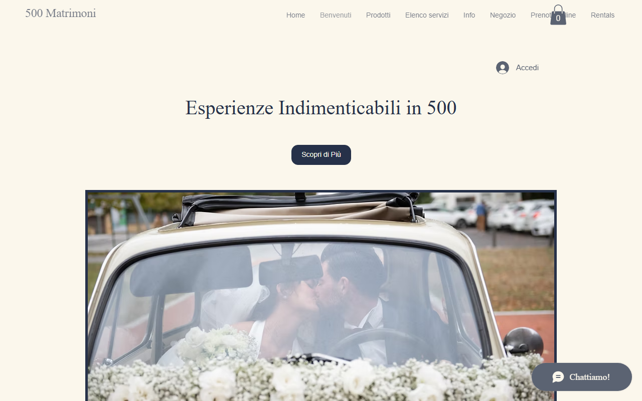 500matrimoni.com screenshot