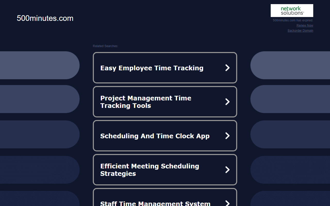 500minutes.com screenshot
