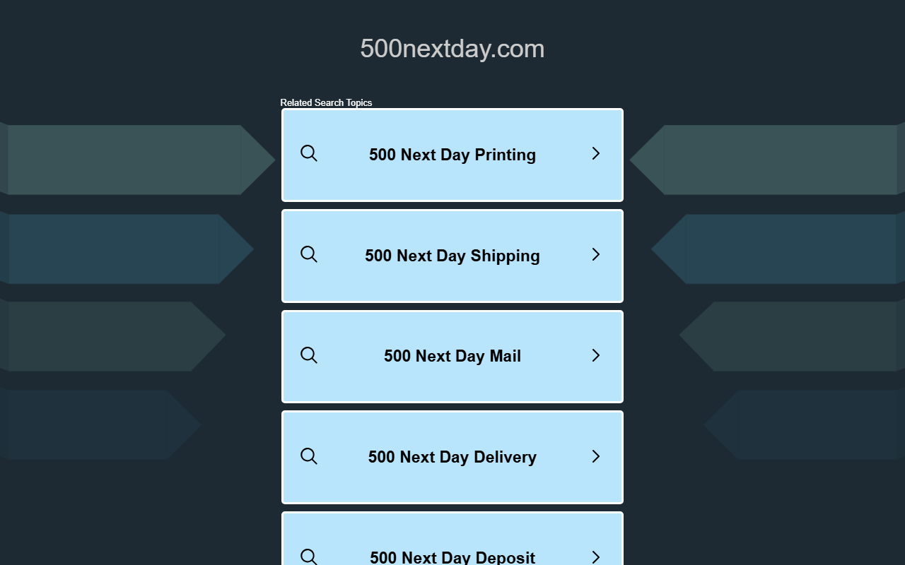 500nextday.com screenshot