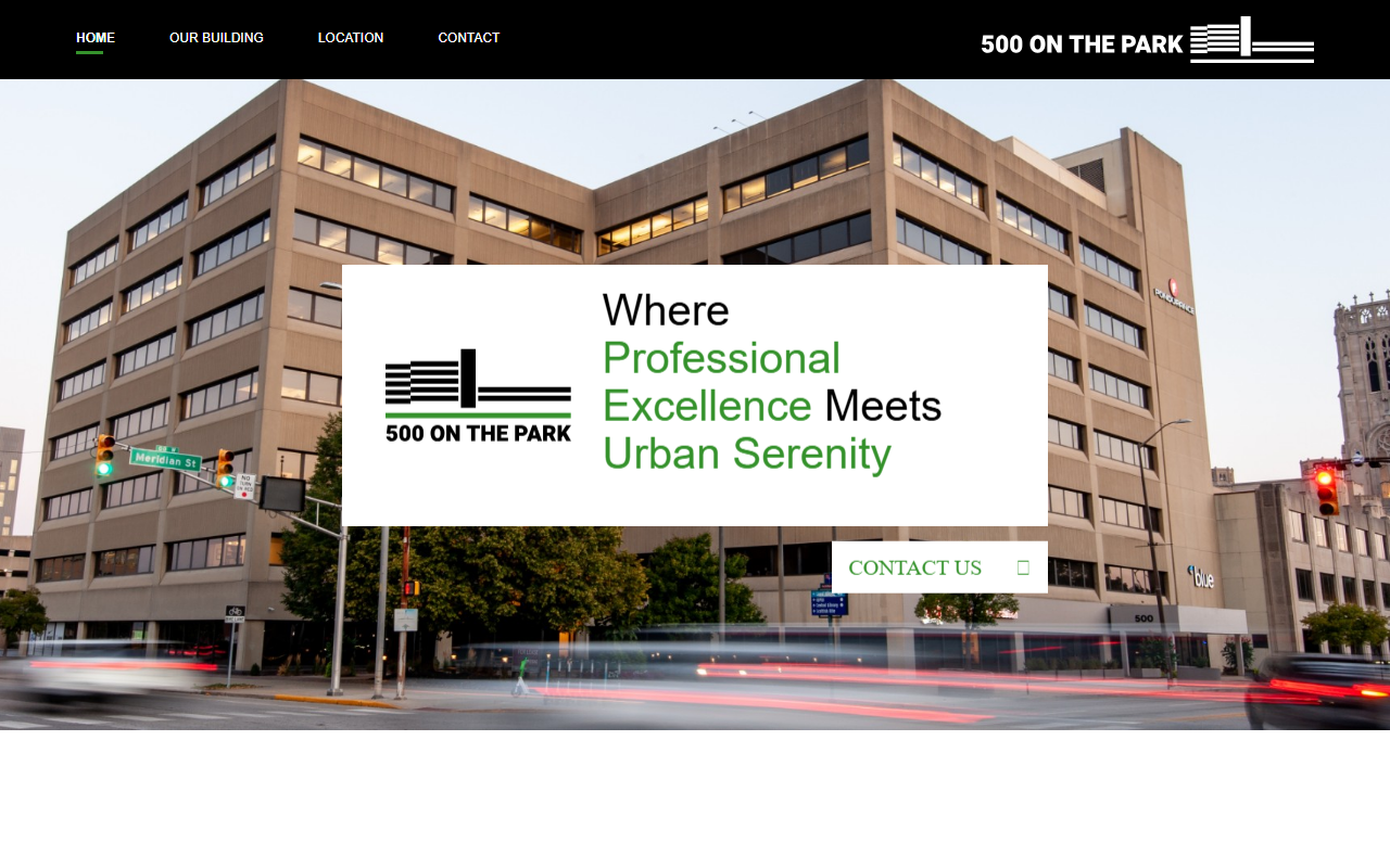 500onthepark.com screenshot