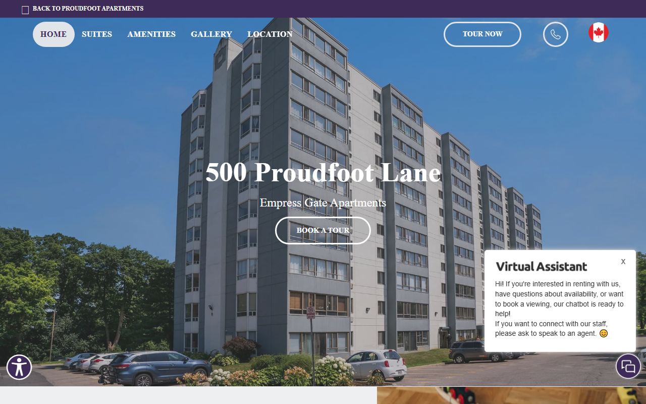 500proudfootlane.com screenshot