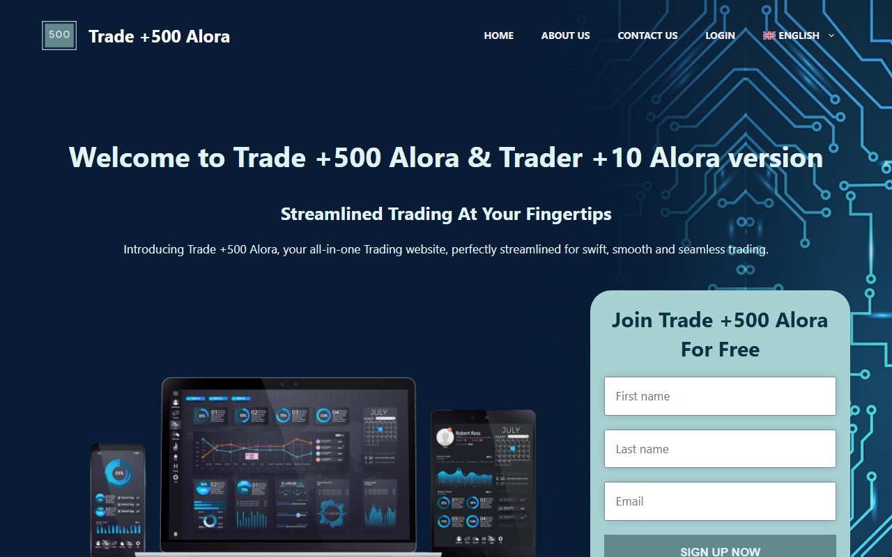 500tradeintal.com screenshot