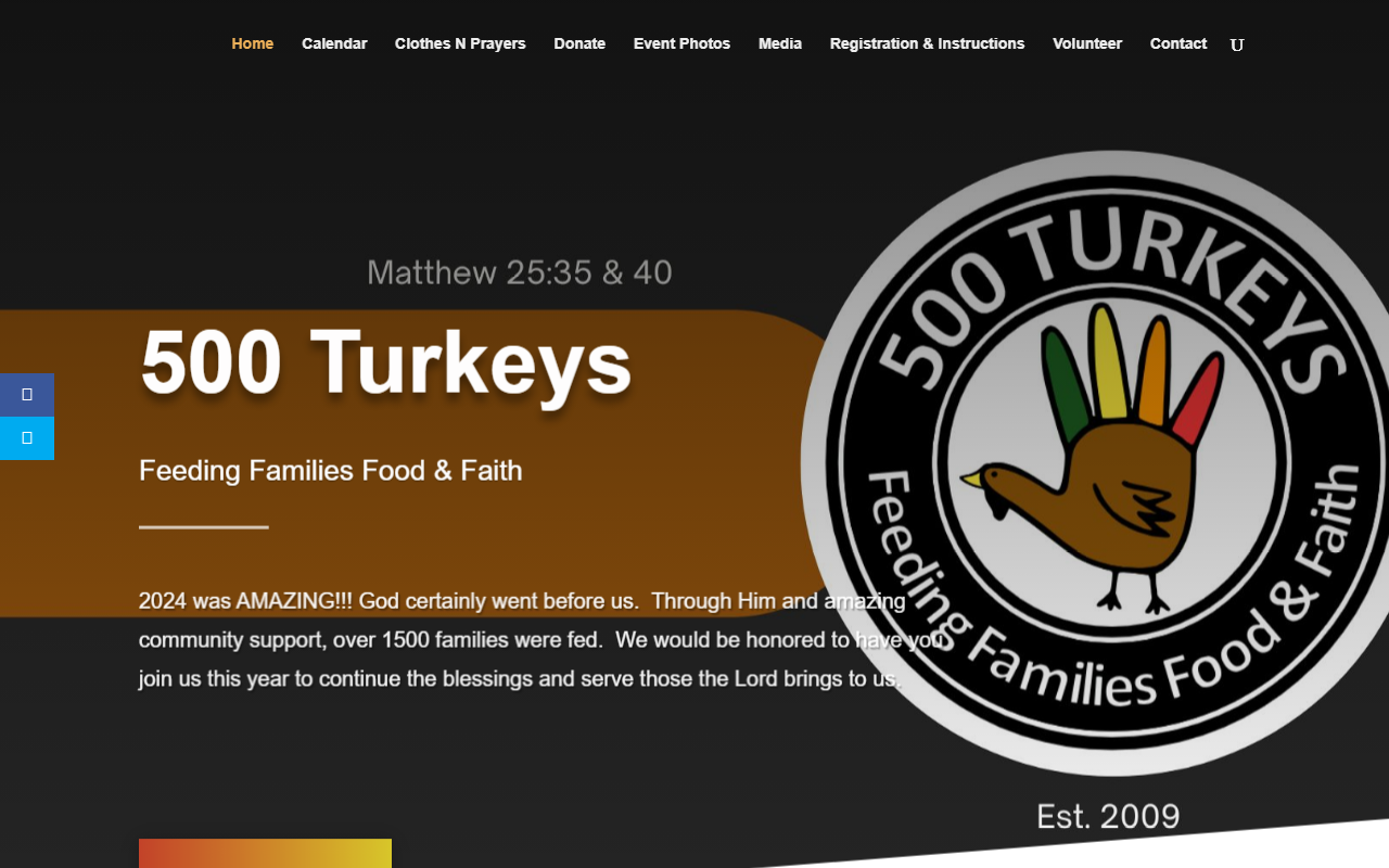 500turkeys.com screenshot