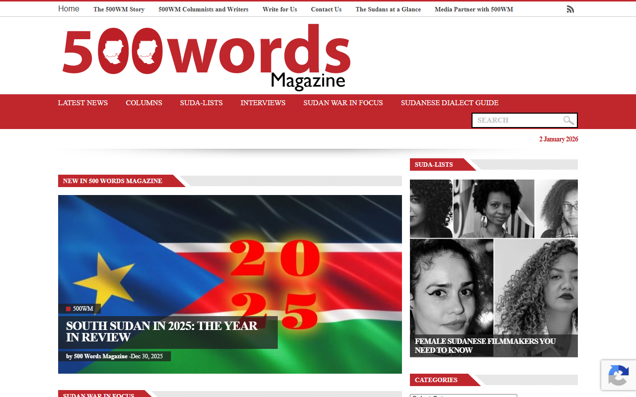 500wordsmag.com screenshot
