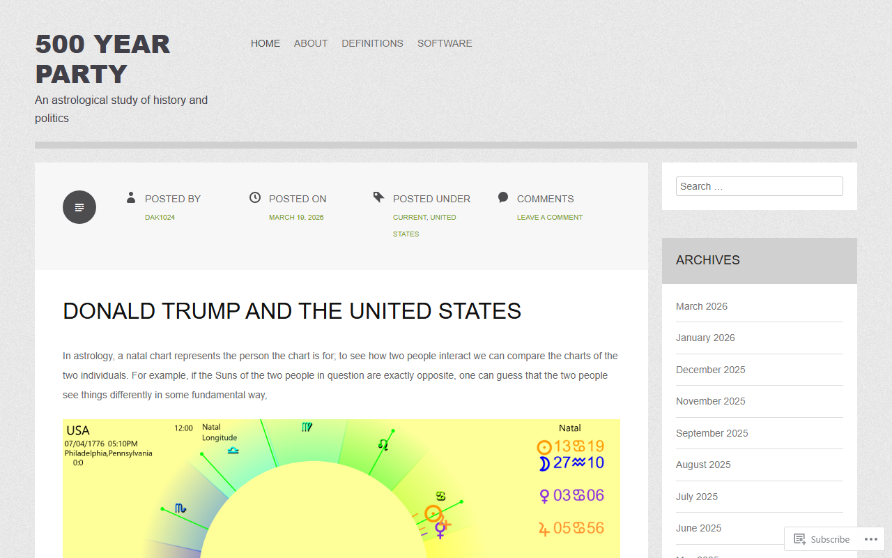 500yearparty.com screenshot