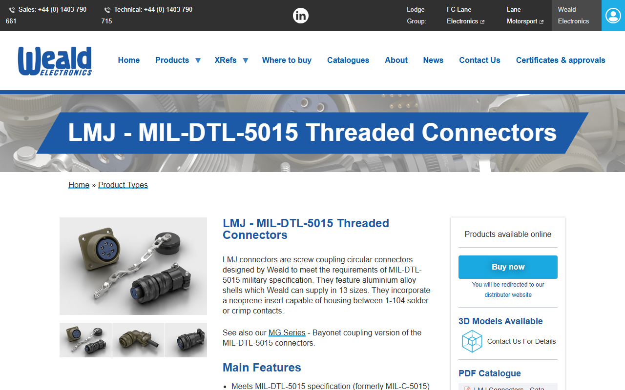 5015-connectors.com screenshot