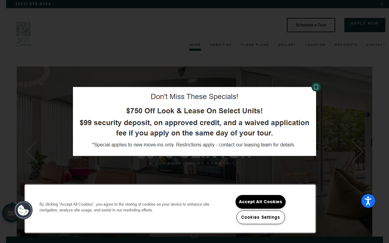 5015clinton.com screenshot