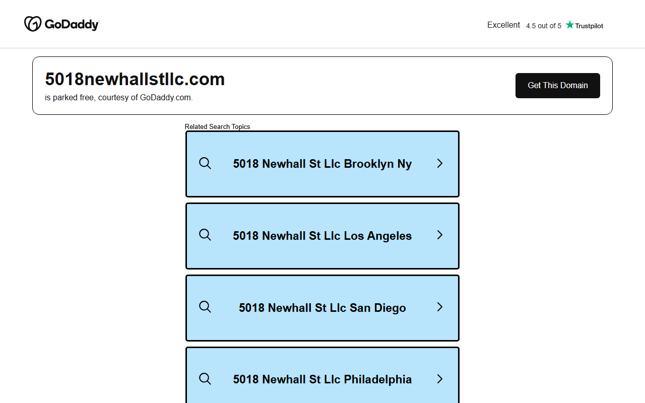 5018newhallstllc.com screenshot