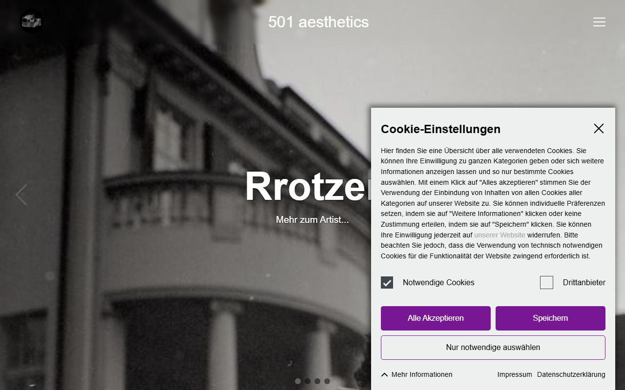 501aesthetics.com screenshot