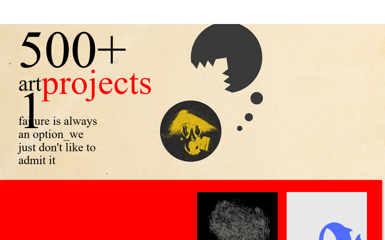 501artprojects.com screenshot