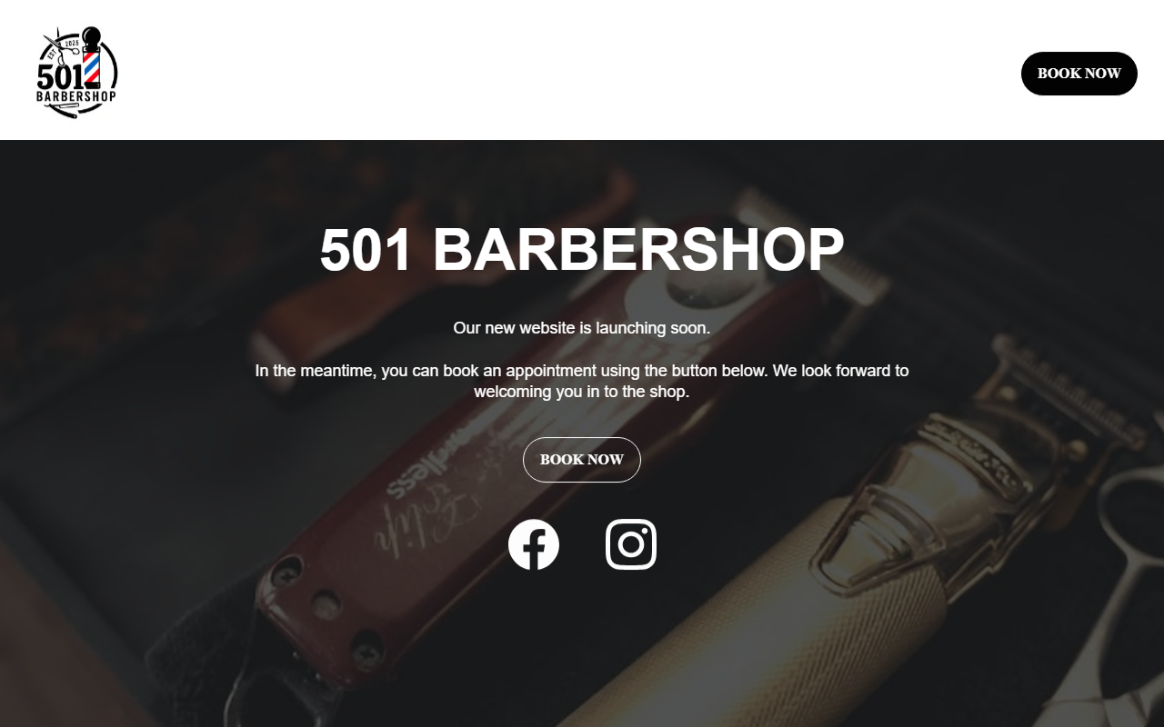 501barbers.com screenshot