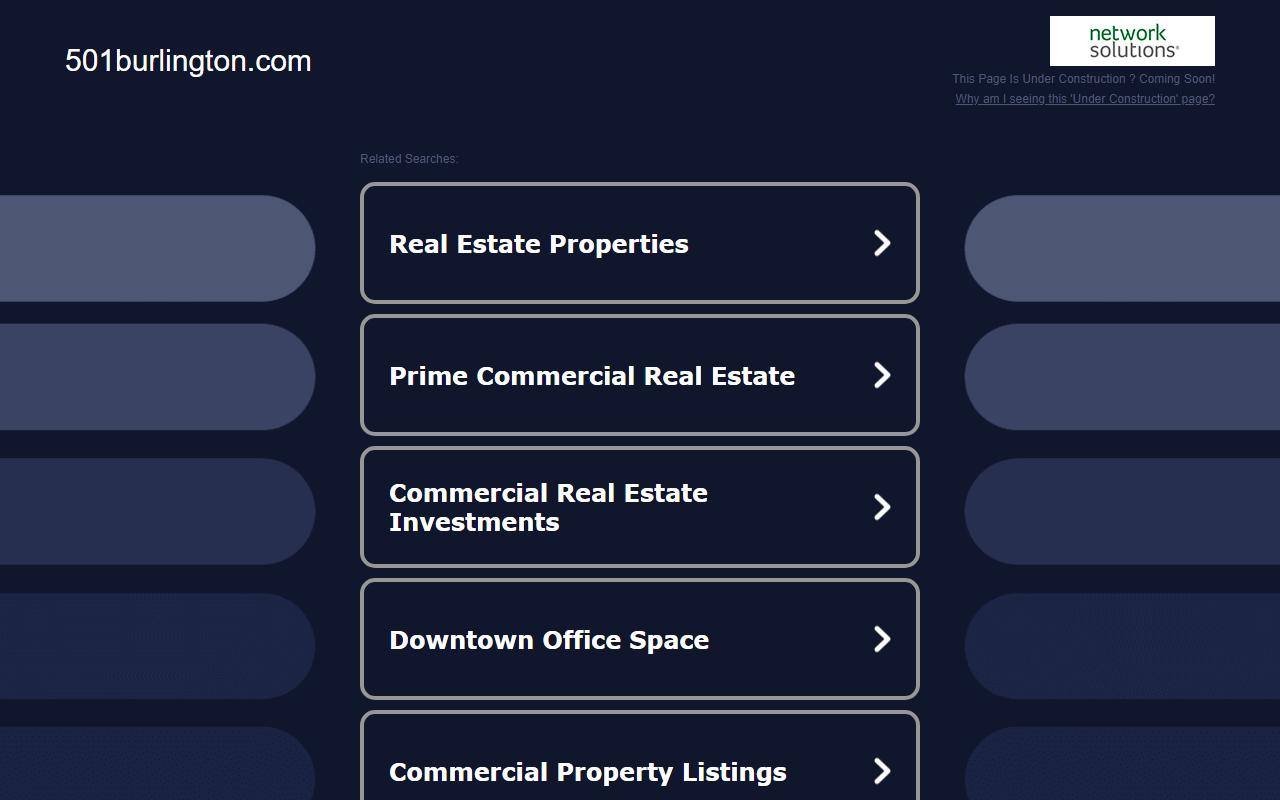 501burlington.com screenshot