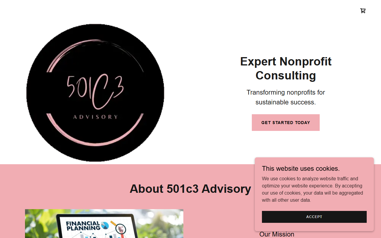 501c3advisory.com screenshot