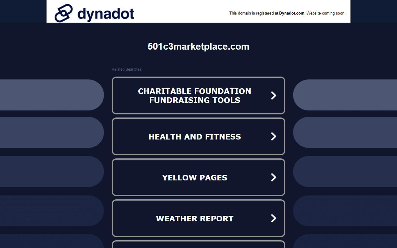 501c3marketplace.com screenshot